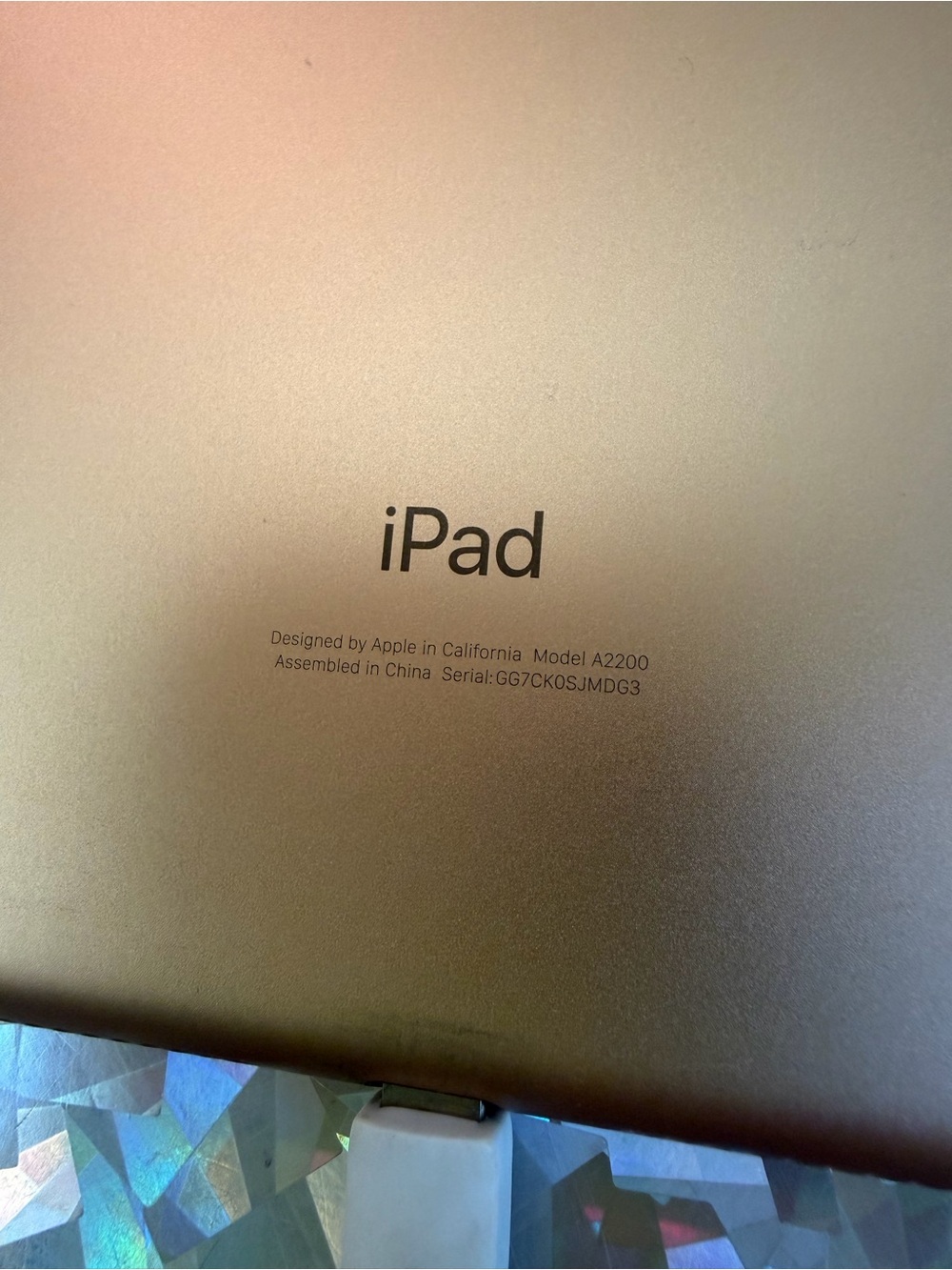 Apple iPad Tablet 7th Gen Wifi Cellular A2200 32GB Rose Gold W/ Case + Cables - Picture 4 of 16